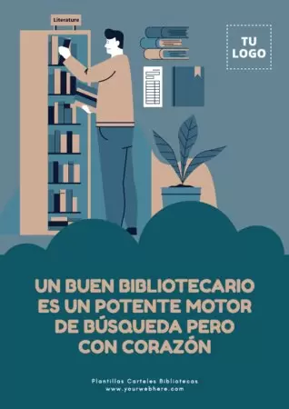 Edita un flyer de Biblioteca