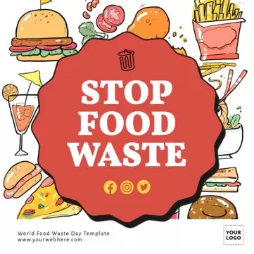 Edit a Food Waste flyer