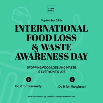 Edit a Food Waste flyer