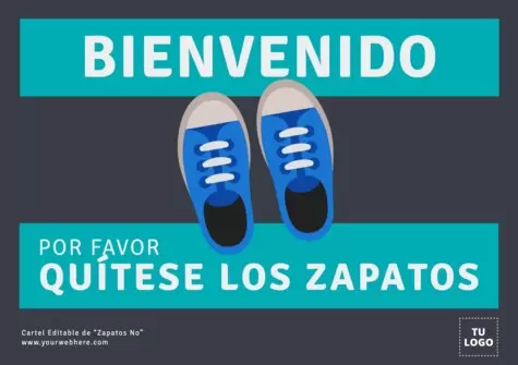 Edita un cartel de Quitarse Zapatos