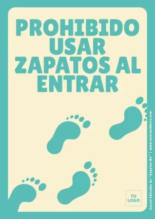 Edita un cartel de Quitarse Zapatos