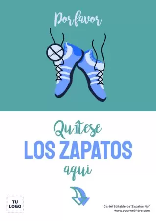 Edita un cartel de Quitarse Zapatos