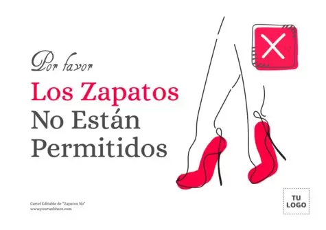 Edita un cartel de Quitarse Zapatos