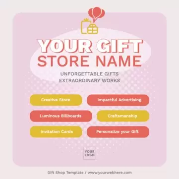 Edit a Gift Store design