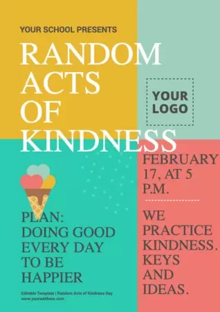 Edit a poster on Kindness Day