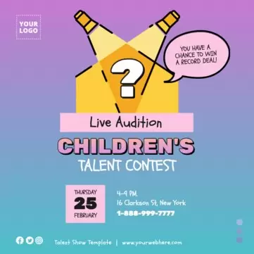 Edit a Talent Show design