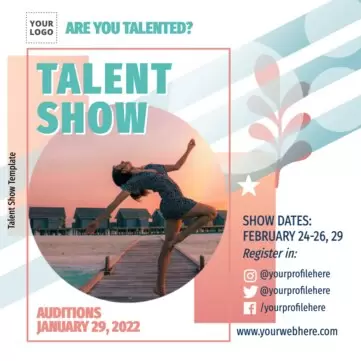 Edit a Talent Show design