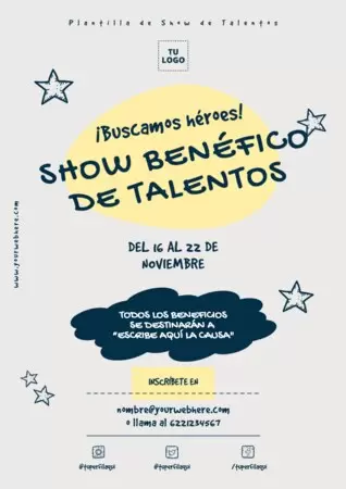 Edita un flyer de Talent Show