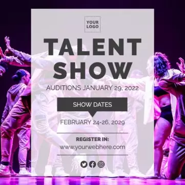 Edit a Talent Show design