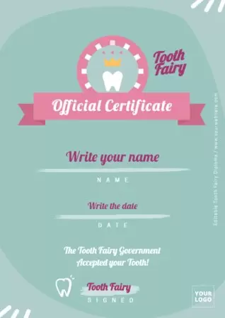 Edit a Tooth Fairy letter