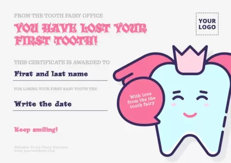 Edit a Tooth Fairy letter