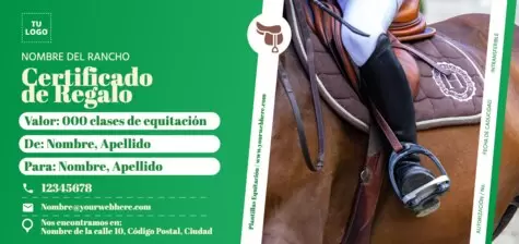 Edita un flyer de Equitación
