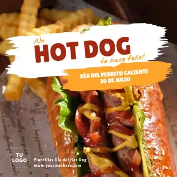 Edita un banner de Hot dogs