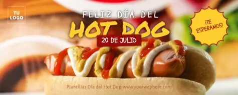 Edita un banner de Hot dogs