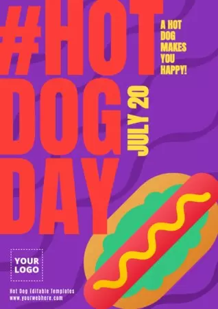Edit a Hot Dog flyer