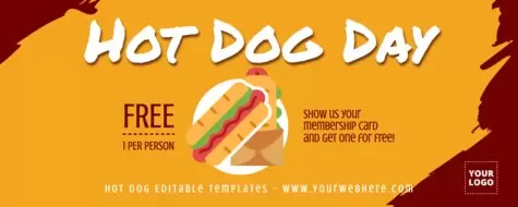 Edit a Hot Dog flyer