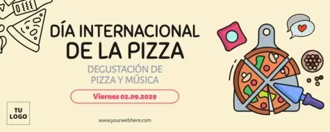 Edita un diseño del Día de la Pizza