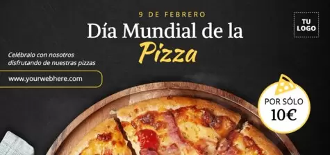 Edita un diseño del Día de la Pizza