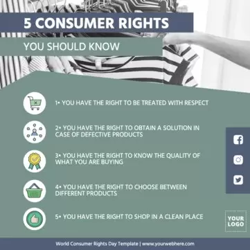 Edit a Consumer Rights Day flyer