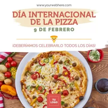 Edita un diseño del Día de la Pizza