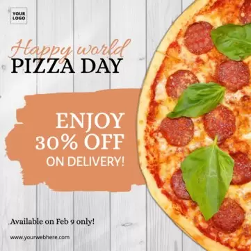 Modifier un modèle de Journée de la Pizza