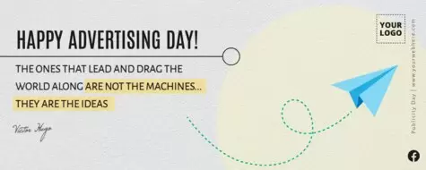 Bearbeite ein Design für den Werbetag