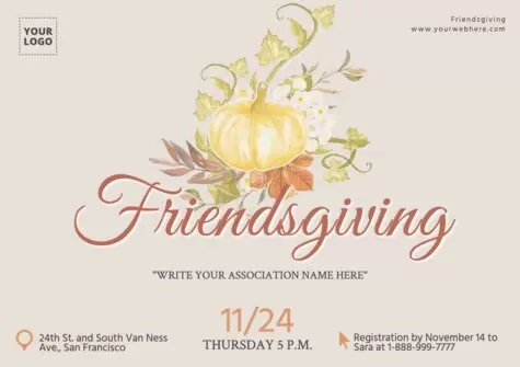 Edit a Friendsgiving template