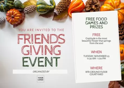 Edit a Friendsgiving template