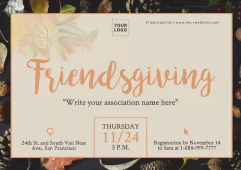 Edit a Friendsgiving template