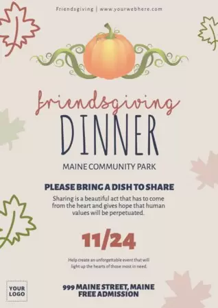 Edit a Friendsgiving template