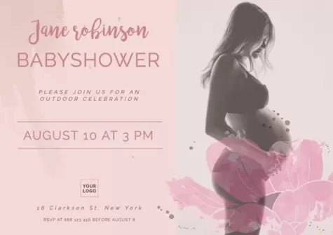 Edit a Baby Shower flyer