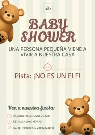 Edita una tarjeta de invitación para Baby Shower