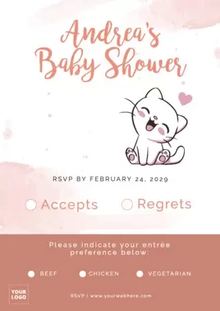 Edytuj ulotkę Baby Shower