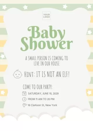 Edit a Baby Shower flyer