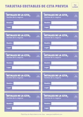 Edita una Tarjeta de Cita