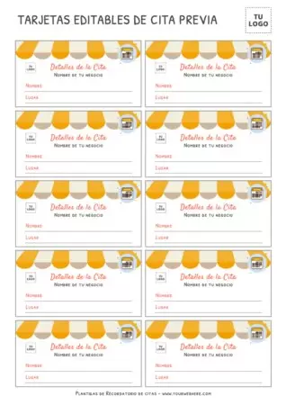 Edita una Tarjeta de Cita