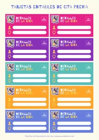 Edita una Tarjeta de Cita