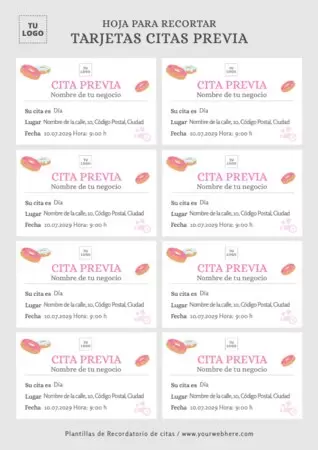 Edita una Tarjeta de Cita