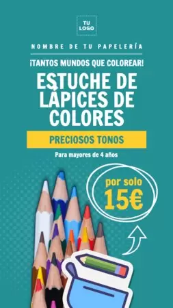 Edita un flyer de Papelería