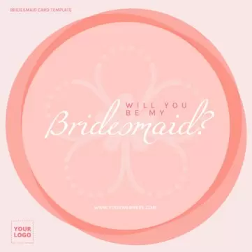 Make Free Bridesmaid Proposal Cards