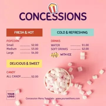 Edit a Concession banner