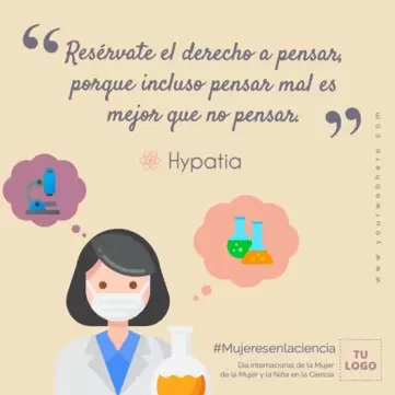 Edita un folleto de Mujeres Científicas