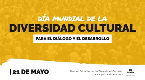 Edita flyers de la Diversidad Cultural