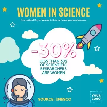 Edit a banner on Women in Science