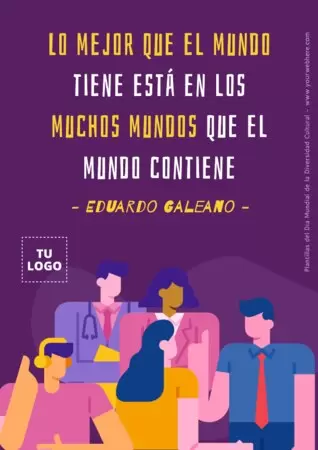 Edita flyers de la Diversidad Cultural