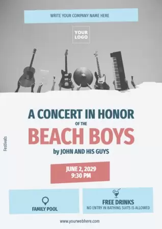 Edit your concert poster
