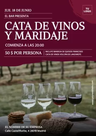 Edita un folleto de cata de vinos