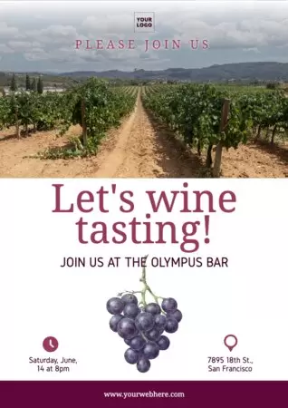 Modifica un invito a un evento di degustazione di vini