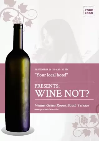 Publicar um folheto de degustação de vinhos