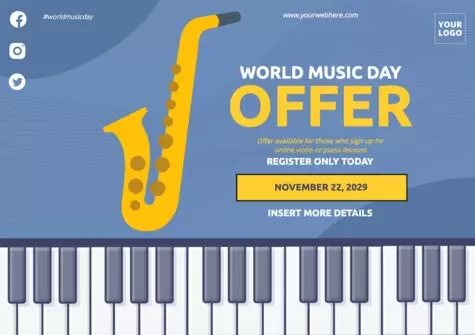 Edit a template for International World Music Day